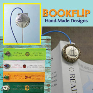 Promotional flyer for Bookflip Hand Designs, by Susan Villerreal